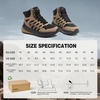 image:imageMens Orthopedic Wide Waterproof Hiking Boots Comfortable Plantar Fasciitis Work Walking Trail Running Trekking Boots Orthotic Non Slip Adventures Ankle Support Mid Shoes for Foot Pain ReliefK2khaki