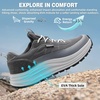 image:imageMens Wide Orthopedic Plantar Fasciitis High Arch Support Shoes  Comfortable Trail Running Shoes for Walking amp Hiking Orthotic Tennis Sneakers Relief Flat Feet Feet PainW2grey