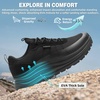 image:imageMens Wide Orthopedic Plantar Fasciitis High Arch Support Shoes  Comfortable Trail Running Shoes for Walking amp Hiking Orthotic Tennis Sneakers Relief Flat Feet Feet PainW1black