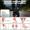 image:imageMens Wide Orthopedic Plantar Fasciitis High Arch Support Shoes  Comfortable Trail Running Shoes for Walking amp Hiking Orthotic Tennis Sneakers Relief Flat Feet Feet PainW1black