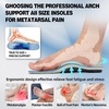 image:imageMetatarsal Arch Support Wide Insoles for Men amp Women Comfortable Orthotic Inserts for Ball of Foot Pain Relief Cushioned Boots Insoles for Flat Feet Plantar Fasciitis Size 10 Men12 WomenW1light Blue