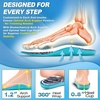 image:imageOrthoComfoot Comfortable Cushion Sneaker Insoles Men Women Plantar Fasciitis Relief Arch Support Running Sports Inserts Orthotics Gel Shock Absorbing for Walking All Day Size 11 Men13 WomenW1black