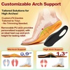 image:imageOrthoComfoot High Arch Support Inserts Women Men 240LBS Heavy Duty Plantar Fasciitis Insoles Metatarsal Pain Work Boot Insoles for Standing All Day Cloud Step Comfort Gel Insole for 10 Women8 MenBlack