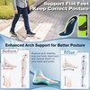 image:imageOrthoComfoot Insoles for Flat Feet MenampWomen  Arch Support Inserts for Plantar Fasciitis Relief 240 lb Heavy Duty Comfortable Orthotic Insole for Standing AllDay Size 9 Men11 WomenW1dark Blue