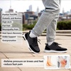 image:imageOrthoComfoot Mens Orthopedic Arch Support Walking Shoes Comfortable Cushioned Plantar Fasciitis Relief Shoes Breathable Orthotic Fashion Sneakers for Foot and Heel PainW1black