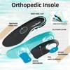 image:imageOrthoComfoot Mens Orthopedic Arch Support Walking Shoes Comfortable Cushioned Plantar Fasciitis Relief Shoes Breathable Orthotic Fashion Sneakers for Foot and Heel PainW1black