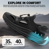 image:imageOrthoComfoot Mens Orthopedic Close Toes Hiking Sandals Plantar Fasciitis Arch Support Adjustable Hook Loop Strap Athletic Sandals Comfortable Casual Camping Water Summer Walking ShoesW1black