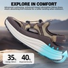 image:imageOrthoComfoot Mens Orthopedic Close Toes Hiking Sandals Plantar Fasciitis Arch Support Adjustable Hook Loop Strap Athletic Sandals Comfortable Casual Camping Water Summer Walking ShoesW3brown