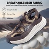 image:imageOrthoComfoot Mens Orthopedic Close Toes Hiking Sandals Plantar Fasciitis Arch Support Adjustable Hook Loop Strap Athletic Sandals Comfortable Casual Camping Water Summer Walking ShoesW3brown