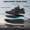 image:imageOrthoComfoot Mens Orthopedic Close Toes Hiking Sandals Plantar Fasciitis Arch Support Adjustable Hook Loop Strap Athletic Sandals Comfortable Casual Camping Water Summer Walking ShoesW1black