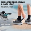 image:imageOrthoComfoot Mens Orthopedic Close Toes Hiking Sandals Plantar Fasciitis Arch Support Adjustable Hook Loop Strap Athletic Sandals Comfortable Casual Camping Water Summer Walking ShoesW2grey