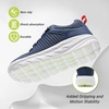 image:imageOrthoComfoot Mens Orthopedic Comfortable Diabetic Wide Shoes Wide Toe Box Arch Support Plantar Fasciitis Sports SneakersFashion Casual Hammer Toes Shoes for Foot and Heel Pain ReliefK2dark Blue