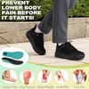 image:imageOrthoComfoot Mens Orthopedic Comfortable Diabetic Wide Shoes Wide Toe Box Arch Support Plantar Fasciitis Sports SneakersFashion Casual Hammer Toes Shoes for Foot and Heel Pain ReliefK1black