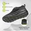 image:imageOrthoComfoot Mens Orthopedic Comfortable Diabetic Wide Shoes Wide Toe Box Arch Support Plantar Fasciitis Sports SneakersFashion Casual Hammer Toes Shoes for Foot and Heel Pain ReliefK1black