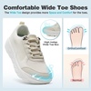 image:imageOrthoComfoot Mens Orthopedic Diabetic Comfortable Wide Walking Shoes  Plantar Fasciitis Fashion Sneakers with Arch Support for Swollen Casual Hammer Toes Shoes for Foot Pain ReliefK2beige