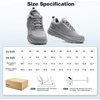 image:imageOrthoComfoot Mens Orthopedic Diabetic Comfortable Wide Walking Shoes  Plantar Fasciitis Fashion Sneakers with Arch Support for Swollen Casual Hammer Toes Shoes for Foot Pain ReliefK3grey