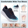 image:imageOrthoComfoot Mens Orthopedic Diabetic Comfortable Wide Walking Shoes  Plantar Fasciitis Fashion Sneakers with Arch Support for Swollen Casual Hammer Toes Shoes for Foot Pain ReliefK4indigo