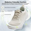 image:imageOrthoComfoot Mens Orthopedic Diabetic Comfortable Wide Walking Shoes  Plantar Fasciitis Fashion Sneakers with Arch Support for Swollen Casual Hammer Toes Shoes for Foot Pain ReliefK2beige