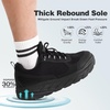 image:imageOrthoComfoot Mens Orthopedic Diabetic Comfortable Wide Walking Shoes  Plantar Fasciitis Fashion Sneakers with Arch Support for Swollen Casual Hammer Toes Shoes for Foot Pain ReliefK1black