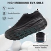 image:imageOrthoComfoot Mens Orthopedic Diabetic Comfortable Wide Walking Shoes  Plantar Fasciitis Fashion Sneakers with Arch Support for Swollen Casual Hammer Toes Shoes for Foot Pain ReliefK1black