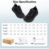 image:imageOrthoComfoot Mens Orthopedic Diabetic Comfortable Wide Walking Shoes  Plantar Fasciitis Fashion Sneakers with Arch Support for Swollen Casual Hammer Toes Shoes for Foot Pain ReliefK1black