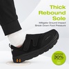 image:imageOrthoComfoot Mens Orthopedic Diabetic Extra Wide Walking Shoes Adjustable Arch Support Plantar Fasciitis SlipOn for Swollen Feet Comfortable Orthotic Easy Top Loafers for Foot and Heel PainK1black