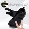 image:imageOrthoComfoot Mens Orthopedic Diabetic Extra Wide Walking Shoes Adjustable Arch Support Plantar Fasciitis SlipOn for Swollen Feet Comfortable Orthotic Easy Top Loafers for Foot and Heel PainK1black