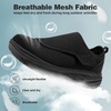 image:imageOrthoComfoot Mens Orthopedic Diabetic Extra Wide Walking Shoes Adjustable Arch Support Slip Ons Loafers for Swollen Feet Orthotic Plantar Fasciitis House Shoes for Foot amp Heel Pain ReliefK1black