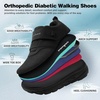 image:imageOrthoComfoot Mens Orthopedic Diabetic Extra Wide Walking Shoes Adjustable Arch Support Slip Ons Loafers for Swollen Feet Orthotic Plantar Fasciitis House Shoes for Foot amp Heel Pain ReliefK1black1