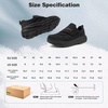 image:imageOrthoComfoot Mens Orthopedic Diabetic Walking Shoes Wide Toe Box Comfortable Arch Support for Plantar Fasciitis Adjustable Casual Hammer Toes Loafers for Swollen Feet amp Foot Heel Pain ReliefK1black