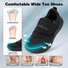 image:imageOrthoComfoot Mens Orthopedic Diabetic Walking Shoes Wide Toe Box Comfortable Arch Support for Plantar Fasciitis Adjustable Casual Hammer Toes Loafers for Swollen Feet amp Foot Heel Pain ReliefK1black
