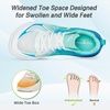 image:imageOrthoComfoot Mens Orthopedic Diabetic Wide Running Shoes Comfortable Arch Support Sneakers for Plantar Fasciitis Foot amp Heel Pain Relief  Casual Work Walking ShoesK3azure Blue