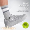 image:imageOrthoComfoot Mens Orthopedic Diabetic Wide Running Shoes Comfortable Arch Support Sneakers for Plantar Fasciitis Foot amp Heel Pain Relief  Casual Work Walking ShoesK2gray