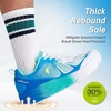 image:imageOrthoComfoot Mens Orthopedic Diabetic Wide Running Shoes Comfortable Arch Support Sneakers for Plantar Fasciitis Foot amp Heel Pain Relief  Casual Work Walking ShoesK3azure Blue