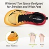 image:imageOrthoComfoot Mens Orthopedic Diabetic Wide Running Shoes Comfortable Arch Support Sneakers for Plantar Fasciitis Foot amp Heel Pain Relief  Casual Work Walking ShoesK4orange