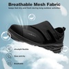 image:imageOrthoComfoot Mens Orthopedic Diabetic Wide Toe Box Shoes Adjustable Arch Support Plantar Fasciitis SlipOn Loafers Comfortable Walking Houes Shoes for Swollen Feet amp Heel Pain ReliefK1black