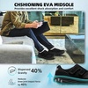 image:imageOrthoComfoot Mens Orthopedic Diabetic Wide Toe Box Shoes Adjustable Arch Support Plantar Fasciitis SlipOn Loafers Comfortable Walking Houes Shoes for Swollen Feet amp Heel Pain ReliefK1black