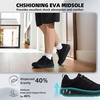 image:imageOrthoComfoot Mens Orthopedic Diabetic Wide Walking Shoes Comfortable Arch Support Plantar Fasciitis Fashion Sneakers Casual Hammer Toes Swollen Tennis Sports Shoes for Heel and Foot Pain ReliefK1black