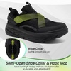 image:imageOrthoComfoot Mens Orthopedic Diabetic Wide Walking Shoes Comfortable Arch Support Plantar Fasciitis Heel Spur Laofers Casual House Hammer Toes Swollen Slip On Loafers for Foot and Heel Pain ReliefK1black