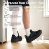 image:imageOrthoComfoot Mens Orthopedic Diabetic Wide Walking Shoes Comfortable Arch Support Plantar Fasciitis Heel Spur Laofers Casual House Hammer Toes Swollen Slip On Loafers for Foot and Heel Pain ReliefK1black