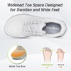 image:imageOrthoComfoot Mens Orthopedic Diabetic Wide Walking Shoes Comfortable Arch Support Plantar Fasciitis Sports Running Sneakers Casual Swollen Bunion Work Tennis Shoes for Foot and Heel Pain ReliefK2gray