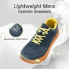 image:imageOrthoComfoot Mens Orthopedic Diabetic Wide Walking Shoes Comfortable Arch Support Plantar Fasciitis Sports Running Sneakers Casual Swollen Bunion Work Tennis Shoes for Foot and Heel Pain ReliefK3dark Blue