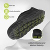 image:imageOrthoComfoot Mens Orthopedic Diabetic Wide Walking Shoes Comfortable Arch Support Plantar Fasciitis Sports Running Sneakers Casual Swollen Bunion Work Tennis Shoes for Foot and Heel Pain ReliefK1black