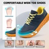 image:imageOrthoComfoot Mens Orthopedic Diabetic Wide Walking Shoes Comfortable Arch Support Plantar Fasciitis Sports Sneakers Casual Swollen Bunion Recovery Work Tennis Shoes for Foot and Heel Pain ReliefK3dark Blue