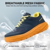 image:imageOrthoComfoot Mens Orthopedic Diabetic Wide Walking Shoes Comfortable Arch Support Plantar Fasciitis Sports Sneakers Casual Swollen Bunion Recovery Work Tennis Shoes for Foot and Heel Pain ReliefK3dark Blue