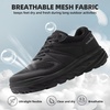 image:imageOrthoComfoot Mens Orthopedic Diabetic Wide Walking Shoes Comfortable Arch Support Plantar Fasciitis Sports Sneakers Casual Swollen Bunion Recovery Work Tennis Shoes for Foot and Heel Pain ReliefK1black