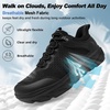 image:imageOrthoComfoot Mens Orthopedic Diabetic Wide Walking Shoes Comfortable Arch Support Sneakers for Plantar Fasciitis Flat Feet Neuropathy Foot Pain Relief Wide Toe Box for Casual Daily ComfortK1black