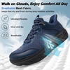 image:imageOrthoComfoot Mens Orthopedic Diabetic Wide Walking Shoes Comfortable Arch Support Sneakers for Plantar Fasciitis Flat Feet Neuropathy Foot Pain Relief Wide Toe Box for Casual Daily ComfortK2dark Blue