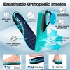 image:imageOrthoComfoot Mens Orthopedic Diabetic Wide Walking Shoes Comfortable Arch Support Sneakers for Plantar Fasciitis Flat Feet Neuropathy Foot Pain Relief Wide Toe Box for Casual Daily ComfortK2dark Blue