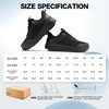 image:imageOrthoComfoot Mens Orthopedic Diabetic Wide Walking Shoes Comfortable Arch Support Sneakers for Plantar Fasciitis Flat Feet Neuropathy Foot Pain Relief Wide Toe Box for Casual Daily ComfortK1black